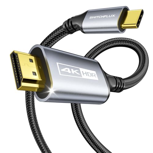 USB C to HDMI Cable 3Ft for Home Office (4K@60Hz) for Laptop - size: 3FT, style: 1 Pack