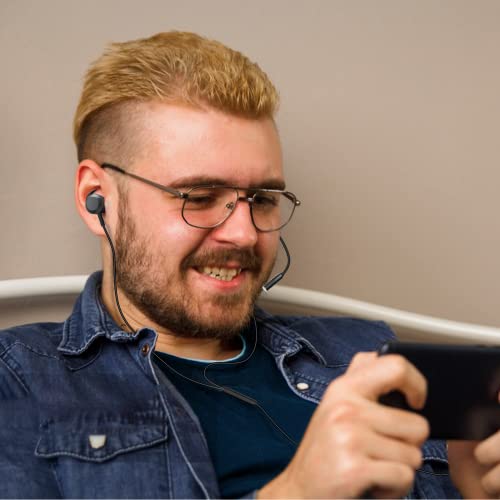 USB C Wired Ear Buds - High Fidelity Stereo Studio in-Ear Headphones with Mic - Noise Cancelling Microphone - Integrated Mute and Volume Control - style: Gaming Headsets