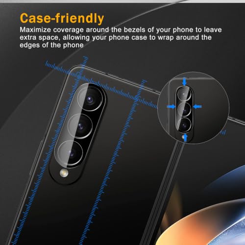 3 Pack Camera Lens Protector for Samsung Galaxy Z Fold 4 - size: Galaxy Z Fold 4