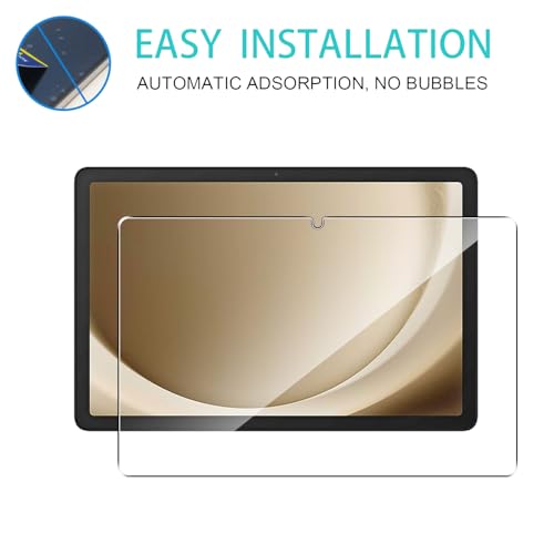 2 Pack Compatible with Samsung Galaxy Tab A11+ Plus/Galaxy Tab A9 Plus (11 Inch) Screen Protector,Full Coverage 9H Tempered Glass Film,HD Clear Scratch Resistant,Bubble-Free
