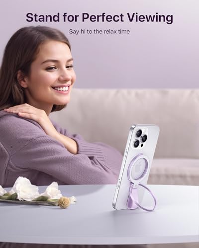 andobil [2026 Unrivaled Stability] Magnetic Phone Grip Holder for MagSafe - color: Purple