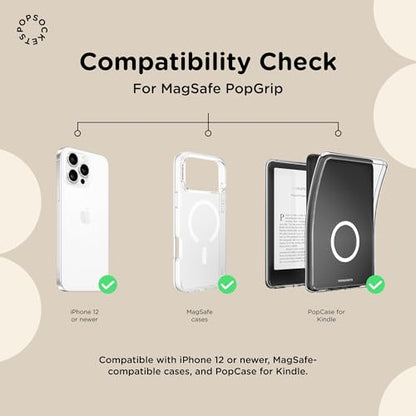 PopSockets Kick-Out Grip for MagSafe, Kickstand- Putty - color: Putty, style: MagSafe Kick-Out