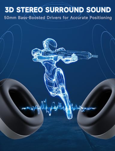 Gvyugke 2.4GHz Wireless Gaming Headsets for PS5, PS4, PC, Switch, SpaceGray - color: Space Gray