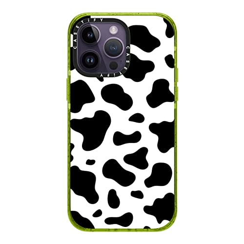 CASETiFY for iPhone 14 Pro Max Case - Impact Cow Print | Slim Fit | 8.2 ft. 4x Military Grade Drop Protection | COW PRINT | Kiwi - color: COW PRINT, size: iPhone 14 Pro Max (Non-Magsafe)
