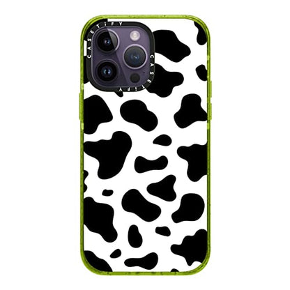 CASETiFY for iPhone 14 Pro Max Case - Impact Cow Print | Slim Fit | 8.2 ft. 4x Military Grade Drop Protection | COW PRINT | Kiwi - color: COW PRINT, size: iPhone 14 Pro Max (Non-Magsafe)