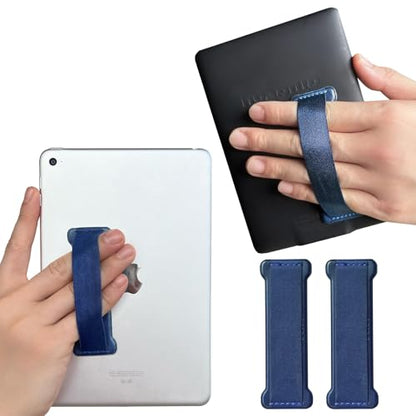 Hand Holder Strap for ipad, Tablet Hand Holder Strap, Universal Handle Grip for iPad Kindle, Mini Tablets and Cases (Navy Blue) - 2PC - color: 2Navy Blue