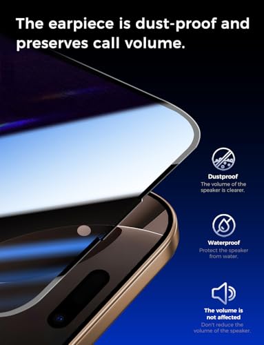 MAGIC JOHN 2 Pack for iPhone 16 Pro 6.3 inch Privacy Screen Protector - size: iPhone 16Pro-6.3 inch