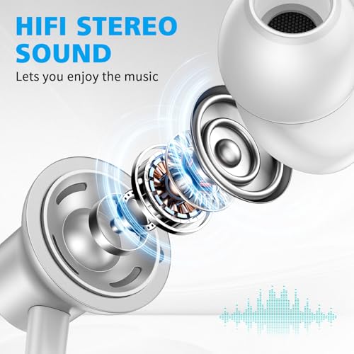 USB C Earbuds Wired for iPad/iPhone 18 Pro Max Duo 17 Air Plus, Silver - color: Silver