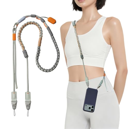 PGYTECH LinkGo Phone Strap, Quick Release Crossbody Lanyard & Lens Cloth - color: Dual Mount-mint Green