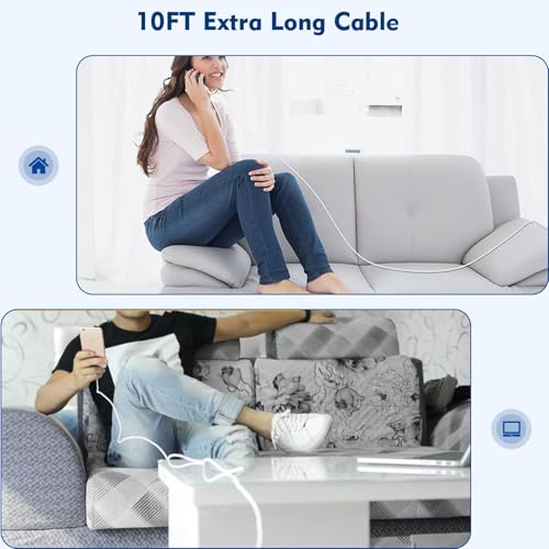 iPhone Charger 10FT,[Apple MFi Certified]2Pack Fast Charging Lightning Cord - size: 10FT A-L