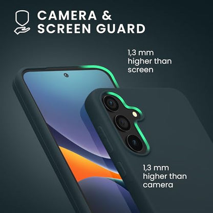 kwmobile Case Compatible with Samsung Galaxy A55 5G Case - Soft Slim Protective TPU Silicone Cover - Dark Slate - color: Dark Slate, size: Galaxy A55 5G