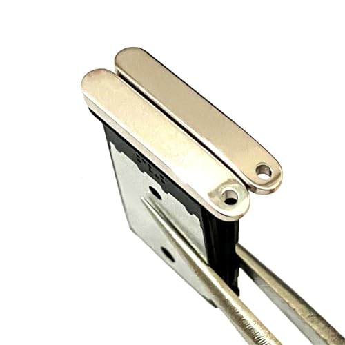 2pcs-Single SIM Card Tray Slot Holder Replacement + Card Ejector pin for Google Pixel 9 Pro (White) - color: white