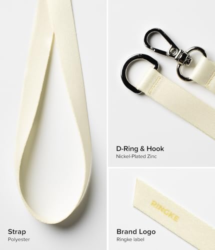Ringke Phone Grip [D Ring Hand Hook Band Strap Butter Yellow] - color: Butter Yellow