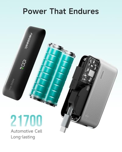 Ultra Mini Portable Charger, 10000mAh 45W Fast Charging Power Bank
