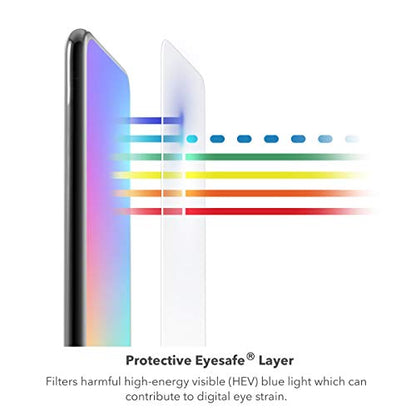 ZAGG InvisibleShield Glass Elite VisionGuard+ Screen Protector for iPad 10.2" (Gen 9/8/7), Scratch Resistance, Blue-Light Filtration, Maintains HD Clarity, Anti-Fingerprint Technology, Easy to Install - size: iPad 10.2-inch (Gen 9, 8, 7), style: Glass Eli