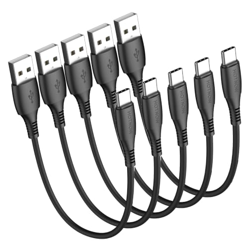 Short USB C Cable 1ft / 12 inch 5Pack, USB to USB C Cable Fast Charging - color: Black, size: 1FT