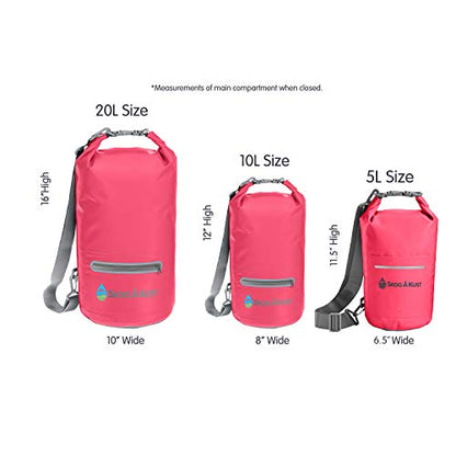 Skog Å Kust DrySak Roll Top Waterproof Bag, 5, 10 & 20 Liter - color: Pink, size: 20 Liter