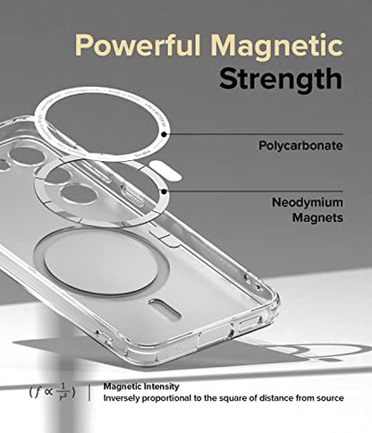 Ringke for Samsung Galaxy S23 Plus Case [Fusion Magnetic Matte Clear] | Compatible with MagSafe, Oil & Dirt Resistant, Anti-Fingerprint Technology Prevents Oily Smudges, Feels Velvety Soft - size: Galaxy S23 Plus