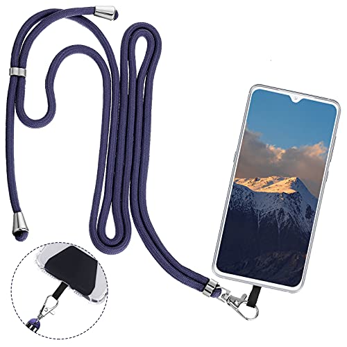 Weewooday 4 Pcs Phone Lanyard Crossbody Phone Strap, Deep Color Series - color: Deep Color Series
