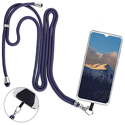 Weewooday 4 Pcs Phone Lanyard Crossbody Phone Strap, Deep Color Series - color: Deep Color Series
