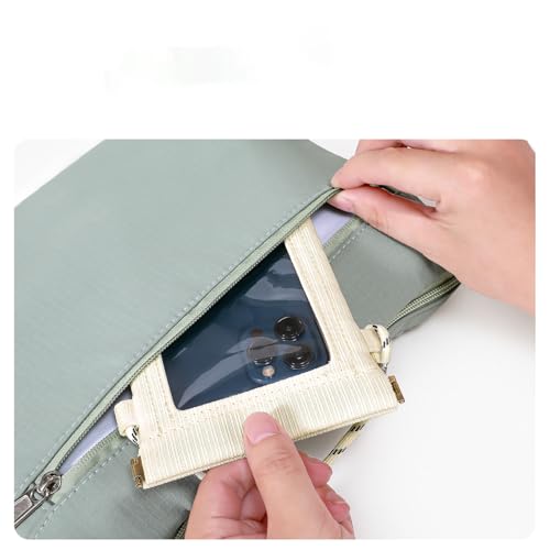 Waterproof Phone Pouch - Touchscreen Compatible Crossbody Bag for Swimming, Rain & Outdoor Activities (White) - color: White