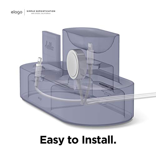 elago 3 in 1 Charging Station for iPhone, AirPods, AirPods Pro, Apple Watch - color: Lavender Grey