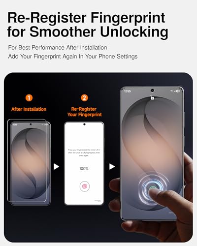 SMARTDEVIL Tempered Glass for Samsung Galaxy S25 Ultra Screen Protector [3 Pack],Fingerprint Unlock Compatible, HD Anti-Glare, 9H Scratch Resistant, Fast & Easy, SmartPull Box Bubble-Free Install - size: S25 Ultra 6.9 inches