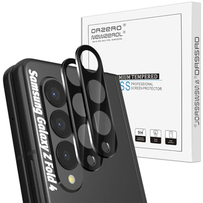 Orzero (2 Pack) Camera Lens Protector Compatible for Samsung Galaxy Z Fold 4 5G, Protector de Cámera Tempered Glass 9 Hardness HD Anti-Scratch Bubble-Free - size: Samsung Galaxy Z Fold 4 5G