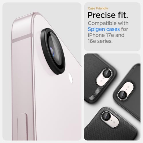 Spigen Camera Lens Protector for iPhone 16e/17e - Black
