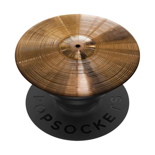 Drummer Drums Drumming Drum Set Music Lover Drum Cymbal PopSockets Adhesive PopGrip - style: Adhesive PopGrip