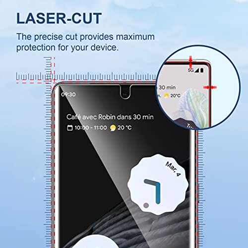 LK 2 Pack for Google Pixel 7 Pro Screen Protector + 2 Pack Lens Protector - size: Pixel 7 Pro