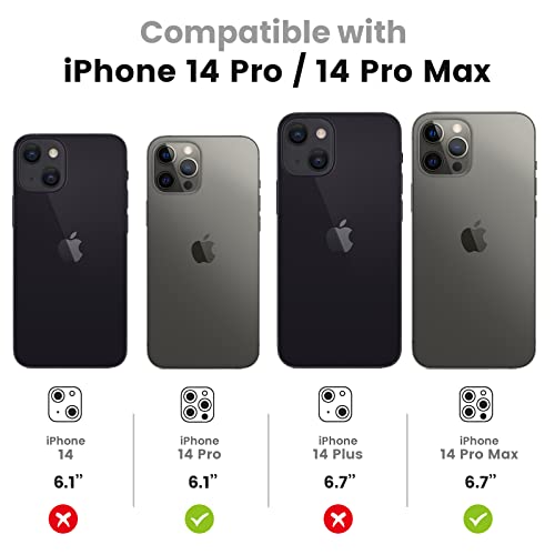 Tensea [3Pcs] for iPhone 14 Pro / 14 Pro Max Camera Screen Protector, Tempered Glass Film Camera Cover Lens Protector, Full Edge to Edge, HD Clear, Case Friendly for iPhone 14Pro 6.1"/ 14 ProMax 6.7" - size: for iPhone 14 Pro/14 Pro Max