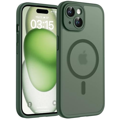 TOCOL for iPhone 15 Case, Compatible with MagSafe, Alpine Green - color: Alpine Green, size: Iphone 15