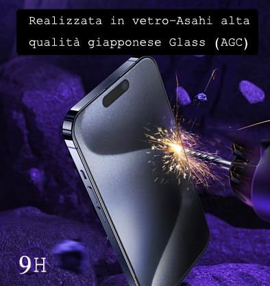 3 Pack for iPhone 16 Pro Matte Privacy Screen Protector | Full Coverage 9H Anti-fingerprint Anti-Spy Matte Tempered Glass for iPhone 16 Pro,6.3” - size: iPhone 16 Pro - 6.3"