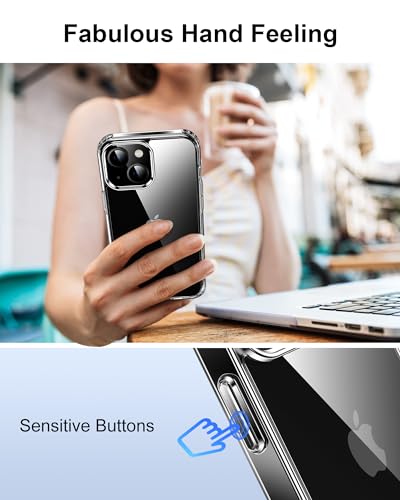 HOOMIL Case for iPhone 12 Mini 5.4-Inch, Non-Yellowing, Drop Protection, Anti-Scratch Transparent Hard Back Phone Cover - Blue - color: Blue, size: iPhone 12 Mini