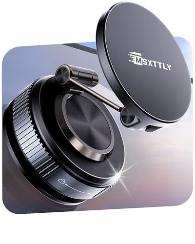 MSXTTLY Car Phone Holder,Vacuum Magnetic Suction Cup Phone Mount Nano Gel
