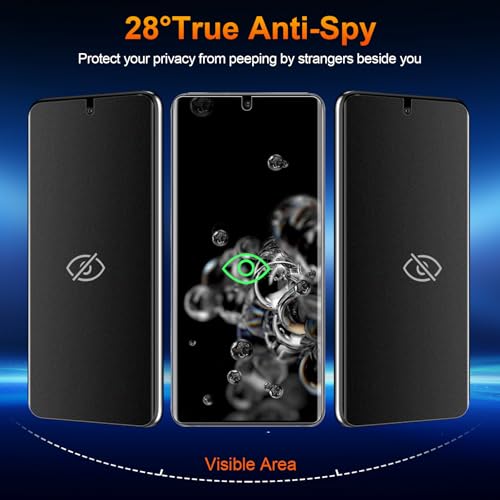 2 Pack for Samsung Galaxy S20 Ultra Anti-Glare Matte Privacy Screen Protector 6.9 inch, Smooth and Responsive Touch Flexible EPU Film, [Support Fingerprint Unlock] [Self-Healing] [Not Glass] - size: Samsung Galaxy S20 Ultra