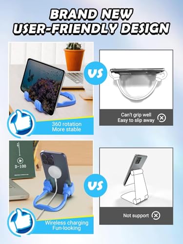 Teen Boys Gifts for Men Adults Stocking Stuffers Thumbs Up Cellphone Stand - color: Blue