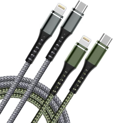 USB C to Lightning MFi Certified Cable,2 Pack 6FT iPhone Charger cable - size: 6FT