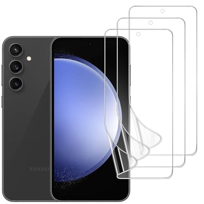 3 Pack TPU Screen Protector for Samsung Galaxy S23 FE, Self-Healing HD Flexible Hydrogel Film Compatible with Galaxy S23 FE 6.4", Support Fingerprint Unlock, Scratch-Resistant, Bubble Free - size: Samsung Galaxy S23 FE
