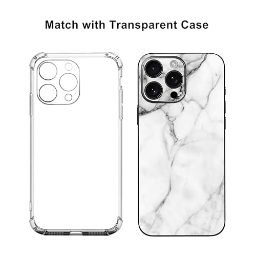 Skin Wrap Compatible with 13/14/15/16/17 Pro Max (White, 16 Pro Max) - color: White, size: 16 Pro Max