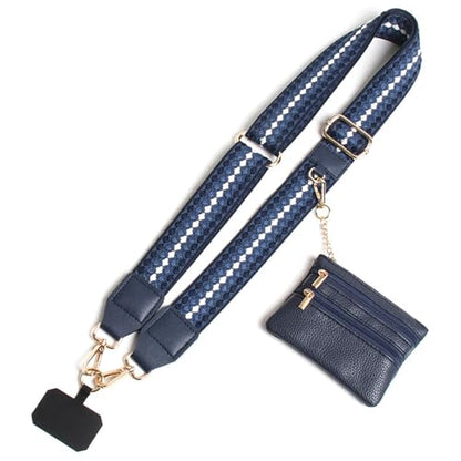 Cell Phone Lanyard Crossbody with Wallet, Versatile Clip and Go Phone Strap - color: W1