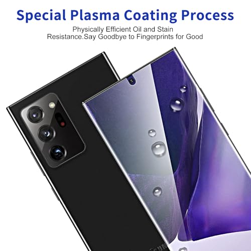 3 Pack Screen Protector for Samsung Galaxy Note 20 Ultra [Not Glass], Support Fingerprint Flexible TPU Film, Touch Sensitive, Anti-Scratch, 3D Curved Full Coverage - size: Samsung Galaxy Note 20 Ultra