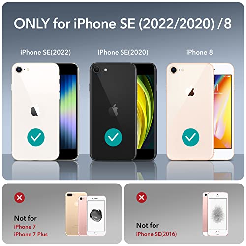 ESR for iPhone SE3/SE/8/7 Case, Stay Original, Transparent, Clear | Military-Grade Drop Protection, Slim, TPU material - color: Clear