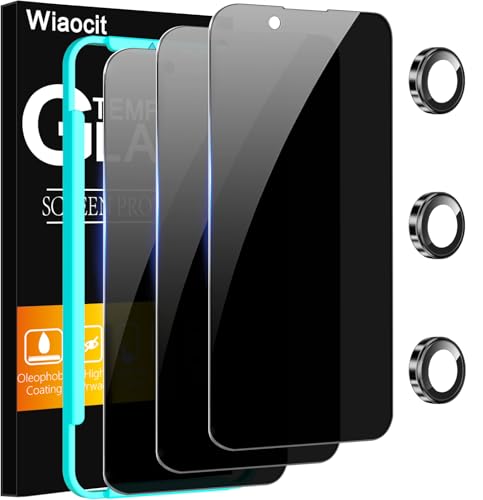 Wiaocit Tempered Glass Privacy Screen Protector for iPhone 16e/iPhone 17e - size: iPhone 16e/iPhone 17e-6.1 Inch