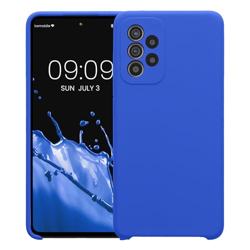 kwmobile Case Compatible with Samsung Galaxy A52 / A52 5G / A52s 5G Case - Slim TPU Silicone Phone Cover - Soft Touch Finish - Baltic Blue - color: Baltic Blue, size: Galaxy A52 / A52 5G / A52s 5G