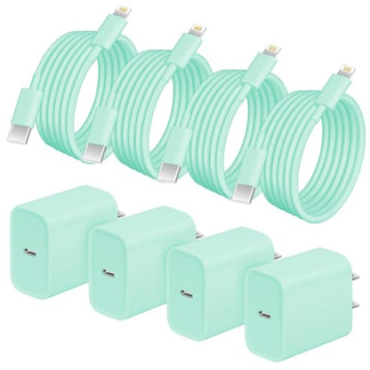 AISNI Fast Charging for iPhone 14/13/12 Fast Charger with 6 FT Long Cable - color: Green