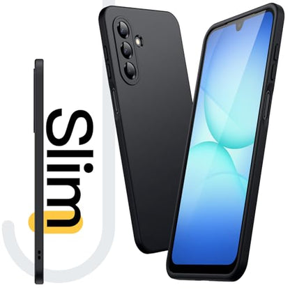 JETech Slim Case for Samsung Galaxy A17, Black | Soft TPU Design, Matte Finish, Shockproof Protection - color: Black, size: Galaxy A17