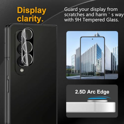 3 Pack Camera Lens Protector for Samsung Galaxy Z Fold 4 - size: Galaxy Z Fold 4