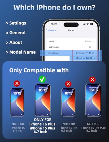 ruwa Privacy Screen Protector for iPhone 15 Plus/16 Plus [6.7 Inch][2-Pack] Anti-peep Tempered Glass Film with Easy Installation Alignment Frame, 9H Hardness, Scratch Resistant, Case Friendly - size: for iPhone 15 Plus/16 Plus-6.7 inch 2-Pack